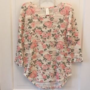 Crocheted flower top